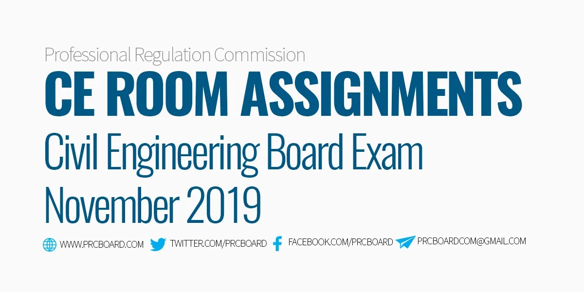 room assignment prc civil engineering november 2022