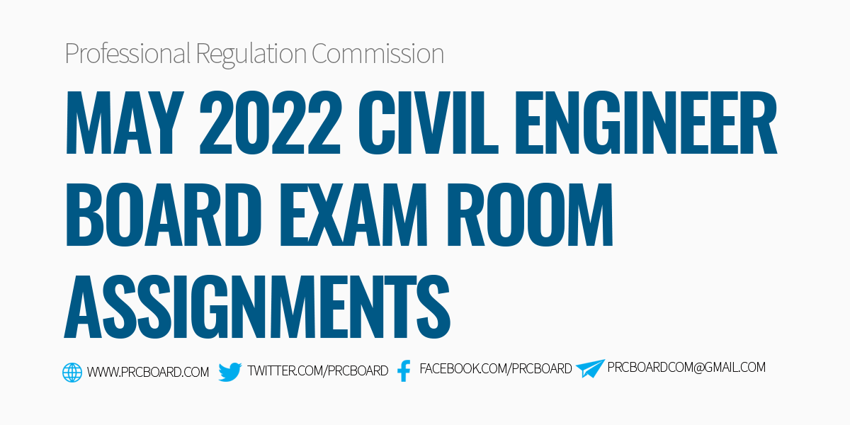 may 2022 civil engineering board exam room assignment