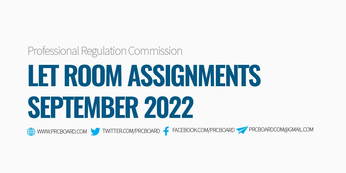 let room assignment september 2021