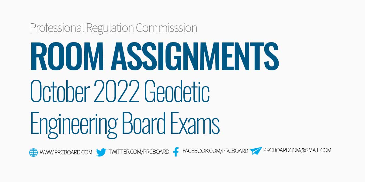 room assignment geodetic engineering 2021