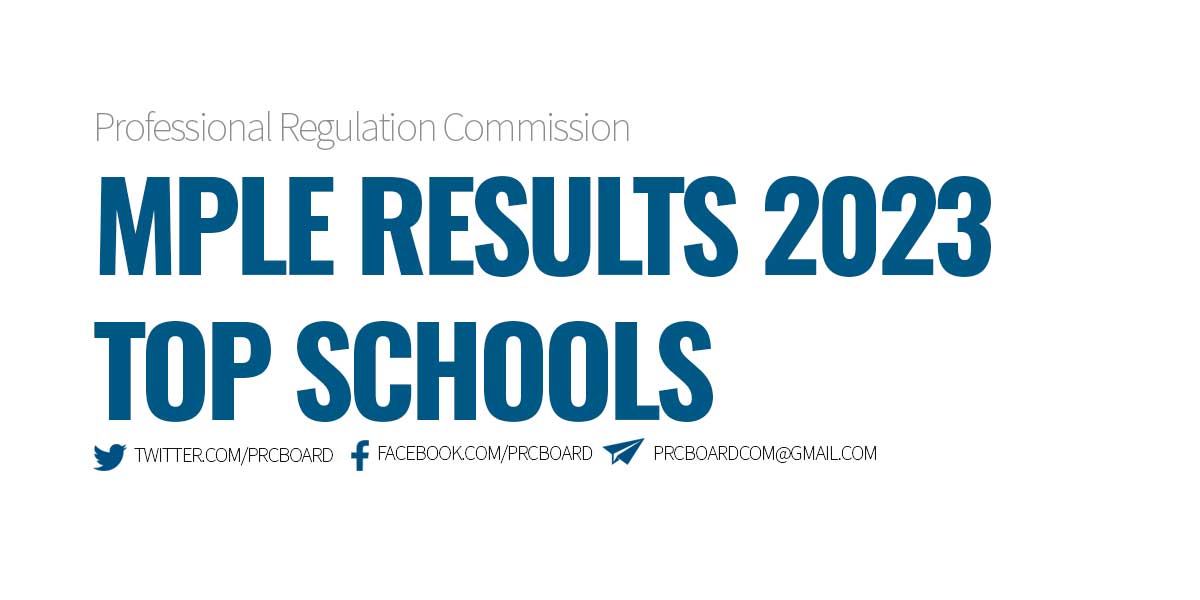 Top Schools MPLE February 2023 