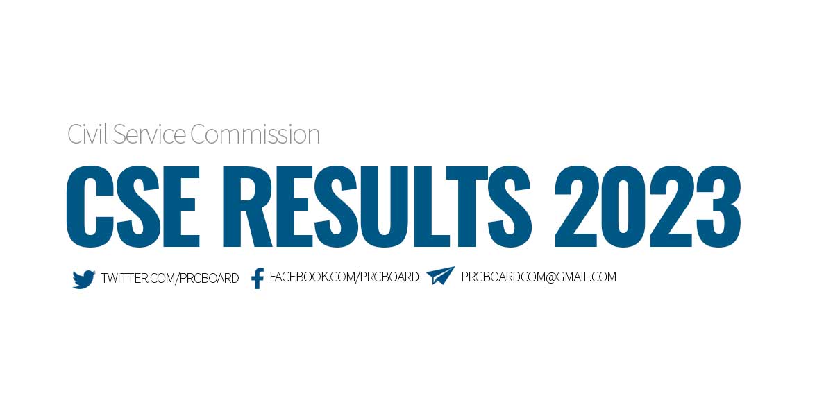 CSE RESULTS March 2023 Civil Service Exam Passers, Professional and