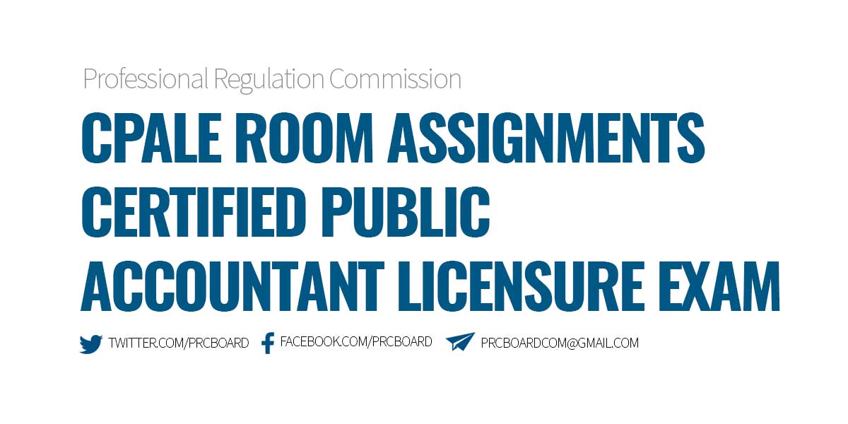 cpa board exam room assignment 2023